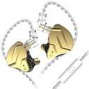 KZ ZSN Pro X in Ear Monitor Dual Driver IEM Earphone 1BA 1DD Wired Earphone HiFi Sport Gaming Earbuds Headphones Compatibility for Phone Computer Tablet (With Mic)
