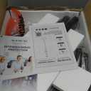 Yoobure Coat Rack Freestanding with Natural Marble Base - Coat Tree with 8 Hooks Heavy Duty Coat Hanger Stand, Metal Coat Rack Stand for Jacket, Hat, Clothes & Bag, Hall Tree Hat Rack for Entryway (Black)