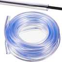 Pangda 30 ft Dog and Cat Cord Protector Flexible Cable Sleeve 2 mm Thick 1/2 Inch Diameter Wire Cable Sleeve Tubing for Pets PVC Electric Wire Cover Cord Protector for USB Charger Audio(Clear)