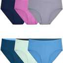 Fruit of the Loom womens Breathable Underwear, Moisture Wicking Keeps You Cool & Comfortable, Available in Plus Size 7/L
