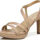 Naturalizer Women's Brenta Heeled Sandal Crème Brulee Beige 7.5 M