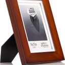 Gallery Solutions Picture Frame, Walnut, 5" x 7"