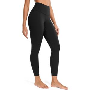 Colorfulkoala Women's High Waisted Tummy Control Workout Leggings 7/8 Length Ultra Soft Yoga Pants 25" (Medium, Black)
