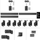12FT Heavy Duty Box Rail Exterior Sliding Barn Door Hardware Kit, 450 lbs Capacity, Black Powder Coated Finish,Kit for Outdoor,Fit MAX 1 Door Width 72in