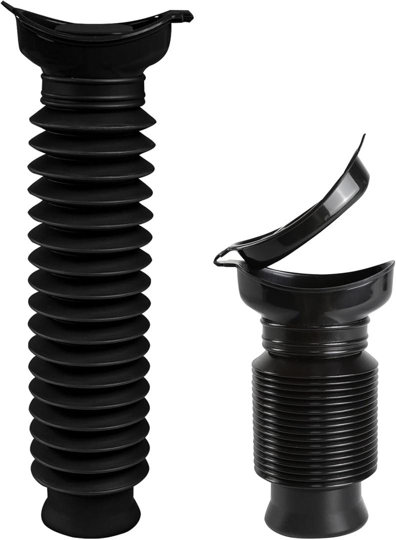 Pee Bottles for Men, Portable Urinal for Men, Collapsible Urine Bottle 750ML, Car Urinals for Men and Women, Emergency Urinal Shrinkable Pocket Toilet for Travel, Camping, Traffic Jam, Road Trips (Black)