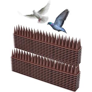 Mjokoj Bird Spikes, 20 Pack Anti Bird Spikes, Bird Spikes for Pigeons and Other Small Birds, Pigeon Spikes for Garden Fence and Wall Mjokoj Bird Spikes, 20 Pack Anti Bird Spikes, Bird Spikes for Pigeons and Other Small Birds, Pigeon Spikes for Garden Fence and Wall