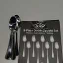 Dinner Spoon Set,8-Piece 7.3 Inch Soup Spoons,Premium Food Grade Stainless Steel Table Spoon,Durable Metal Tablespoon,Dishwasher Safe Silverware Spoons