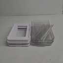 Delamu 2-Tier Multi-Purpose Bathroom Under Sink Organizers and Storage, Stackable Kitchen Pantry Organization, Pull Out Medicine Cabinet Organizer with Movable Dividers, White, 2 Pack