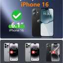 Temdan Designed for iPhone 16 Case Magnetic,[Compatible with Magsafe][Military Grade Drop Protection] Dropproof Heavy Duty Tough Rugged Shockproof Phone Case for iPhone 16 (6.1")-Red