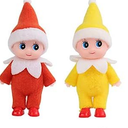Mini Elf Baby Twins Kindness Elves Set Kid Craft Babies Doll Holiday Decoration Accessories Tiny Gift for Girls Boys Kids Adults (Pack of 4 Pieces)