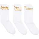 Sparkle and Bash Bridal Party Socks for Maid of Honor & Bridesmaid Gifts (3 Pairs)
