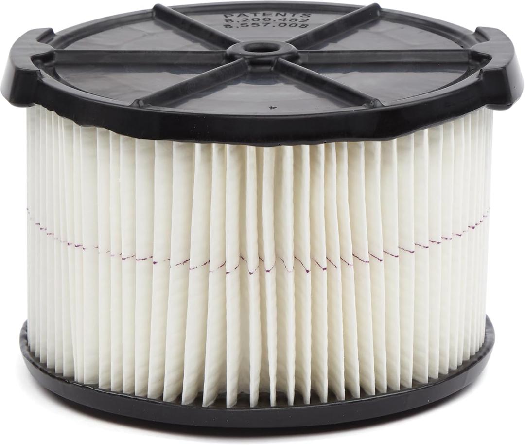 CRAFTSMAN CMXZVBE38741 1/2 Height Purple Stripe General Purpose Wet/Dry Vac Replacement Filter for 3 and 4 Gallon Shop Vacuums
