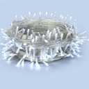 200 LED Clear Wire Cool White Christmas String Lights, 72 ft Plug-in Fairy String Lights with 8 Modes for Christmas/Party/Wedding/Bedroom/Indoor/Outdoor Decor, UL Certified