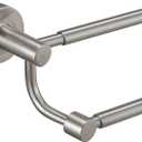 BESy Adjustable 16-26 Inches Double Bath Towel Bar for Bathroom SUS304 Stainless Steel Towel Holder, Hotel Style Wall Mount with Screws Hand Towel Bar Towel Rack Rod Hanger, Brushed Nickel Finish