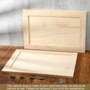 Cinnvoice 2 Pcs 14.75'' W x 22.5'' H Unfinished Pine Kitchen Cabinet Door Replacement with 4 Pcs Cabinet Hinges Wood Shaker Door Front Replacement for Kitchen, Bathroom, Vanity