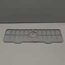 BFONS XL Silicone Faucet Handle Drip Catcher Tray, Gray, 18.1in x 5.7in x 0.79in