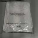 MISS SELECTEX White Silver Sheer Curtains for Bedroom - Sparkle Sheer Curtains 63 Inch Length Moroccan Damask Linen Look Rod Pocket Light Filtering Semi Sheer Window Curtains, 52 x 63 Inch, 2 Panels