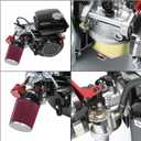 YOXUFA 212cc Carburetor Kit Replacement for Predator 212 224cc Coleman CT200U CT200U-EX BT200X Baja Trailmaster Warrior MB200 Axis M200 196cc 200cc GX160 GX200 6.5hp Mini Bike Go Kart Parts