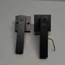 1set Door Handles with Privacy Lock for Bedroom Bathroom Living Room Matte Aluminum Quiet Easy Installation Rod Security Design