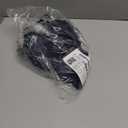 Amazon Essentials Women's Lightweight Georgette Half-Sleeve Ruffle Neck Woven Blouse (Navy)