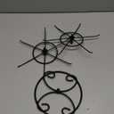 JHJFRAWY Jewelry Stand Organizer, 2-Tier Rotating Necklace Organizer, Spinning Jewelry Keychain Display Tree with 12 Hooks, Easy Assembly for Bedroom and Retail (8.7N, Black)