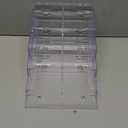 MaxGear Acrylic Brochure Holder 8.5 x 11 inch, 4 Tier Clear Literature Organizer Magazine Stand Display with Removable Divider for 4 x 9 inch Brochures, Pamphlet, Wall Mount or Countertop, 1 Pack