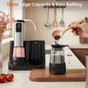 Electric Salt and Pepper Grinder Set with LED Light, 5 External Adjustable Coarseness, 800mAh Battery Life, 100ml*2 Large Capacity and Upgraded 2-Speed SettingThe Ultimate Kitchen Companion