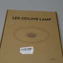 RGB LED Ceiling Light, with Bluetooth Speaker, 24W 11Inch Smart Music Ceiling Lamp with App and Remote Control, 3000K-6500K Color Changing Lights Fixture for Child Bedroom Bathroom, White