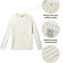 VPG Cable Knit Sweater for Men, Vintage Crewneck Cotton Dressy Lightweight Fitted Sweater (Beige, XL)