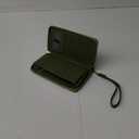 Chelmon Women's Wallet RFID Blocking Long Clutch Zip Around Travel Leather Purse Large Capacity Credit Card Holder with Grip Hand Strap