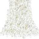 Sggvecsy Cherry Blossom Garland Artificial Cherry Flower Vines 10 Pack Hanging Silk Flowers Garland for Home Wedding Garden Party Arch Office Decor (White)