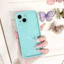 Lovmooful for iPhone 13 Case Cute Butterfly Design-Light Blue