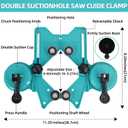 Tile Hole Saw Kit, ZNXIMER 20PCS Diamond Hole Saw Kit with Double Suction Cups Tile Hole Saws Guide for Ceramic, Glass, Porcelain Tiles, Marble, Granite and More Drilling.