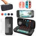 Nintendo Switch 2 Carrying Case, Protective Kits for Switch 2, Portable Switch Travel Carry Case, Protective Carrying Pouch for NS2, Hard Shell Storage Bag with Screen Protector, Dockable Slim Cover