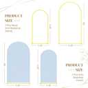 Toolterritary Metal Arch Backdrop Stand and Cover Set, 8FT, 6.6FT Party Backdrop, Easy to Assemble, Backdrop Stand for Parties, Birthday, Baby Shower