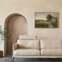 ElfLuna Framed Canvas, Vintage Rural Path Farmhouse Landscape Print, 24"L x 16"W