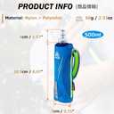 Azarxis TPU Soft Flask Collapsible Water Bottles BPA-Free 250ml 350ml 500ml 600ml for Hydration Vest Pack Running Hiking Cycling Climbing