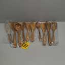 AIUHI 10 Pack Wooden Spoons for Cooking, Teak Wood Kitchen Utensils Set for Non Stick Use, Spatula Set for Stirring, Baking, Non Stick Wooden Utensils for Kitchen