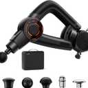 R3 Pro 3-in-1 Massage Gun with Vibration - 18mm Amplitude & 6500RPM Deep Tissue Percussion Massager for Pain Relief in Back, Shoulder, Leg - Gift for Athletes