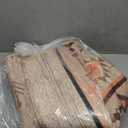 Western Rugs for Living Room, Non Slip Rustic Rug for Bedroom Dining Table Kitchen, Washable Aesthetic Area Rugs for Home Decor, 5ft x 7ft, Warm Beige