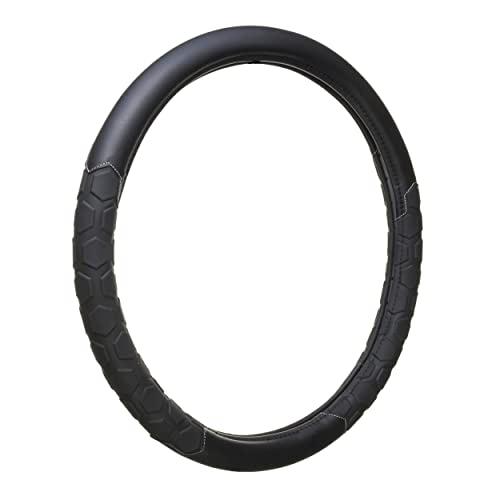 Truck Tuff Heavy-Duty Steering Wheel Cover, Durable Cover for Truck Steering Wheels — Black
