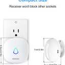 Wireless Motion Sensor Door Chime: Business Entry Doorbell Indoor Motion Detector Buzzer (500Ft Range, 32 Tunes, 5 Level Volume) Store Entrance Alert Bell Bed Alarm for Elderly Dementia Patients