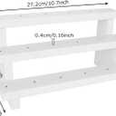 2 Pack Wood Cake Pop Stands for Display 3 Tier White Wooden Lollipop Holders 17 Hole Sucker Stand for Dessert Table for Wedding, Birthday Party Fit 0.16" / 4mm Lollipop Sticks
