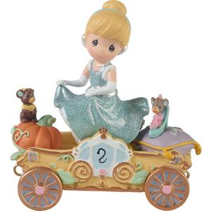 Precious Moments, Disney Showcase Collection, Bibbidi, Bobbidi, Boo  Now You're Two!, Disney Birthday Parade, Age 2, Resin Figurine, 104404
