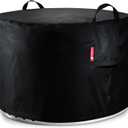 SheeChung Fire Pit Cover for Solo Stove Yukon 27",Outdoor Smokeless Round Firepit Covers,Waterproof 600D Tear Resistant,Air Vents,Weather Resistant-Fit for 24"-28" Gas/Table /Bowl Fire Pits,28"Dx18"H