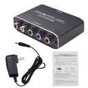 HDMI to Component Video Converter, HDMI to Ypbpr Scaler + R/L Audio Output Converter Adapter Support 1080p for PS3,DVD(Aluminum)