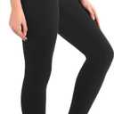 High Waisted Leggings for Women- Soft No See-Through Yoga Pants for Gym Workout Running (XX-Large, Black)