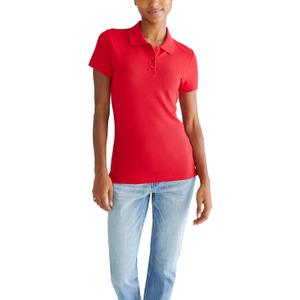 AEROPOSTALE Women's Aero Uniform Polo Short Sleeve (Red, XXL)