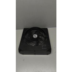 10Inch Portable Small Box Fan, 20000mAh Rechargeable Battery Operated, Max 55Hrs Cooling, 4 Speeds, 270 Pivoting, Cordless Square Table Fan with Timer for Window Bedroom Kitchen Office Power Outage (Black)