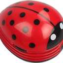E ECSEM Cute Portable Cartoon Mini Desktop Vacuum Cleaner Table Dust Crumb Sweeper(Red#002)